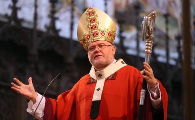 A pope wearing a pallium around his neck.