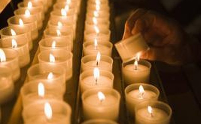 Votive candles.