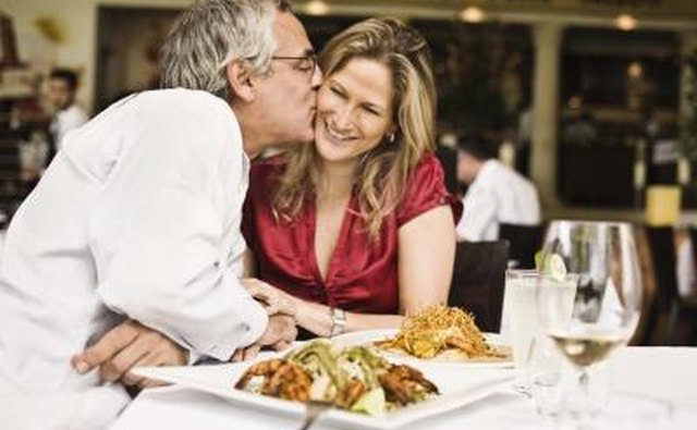Go out to your favorite restaurant to celebrate your one month anniversary.