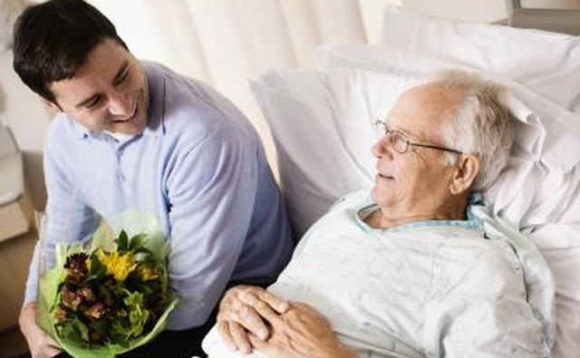 Tell your loved one that it is okay for him to go and that you'll be okay.