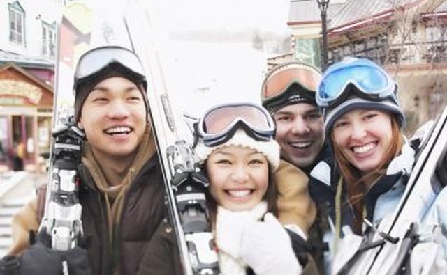 friends on ski trip
