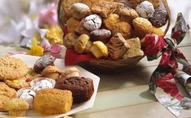 Give a basket of homemade baked goods.