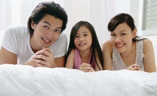 Young Chinese family