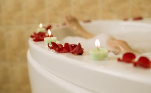 Create the relaxing allure of luxurious spa by adding just a few simple amenities.
