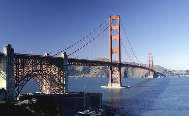 The Golden Gate Bridge in San Francisco.