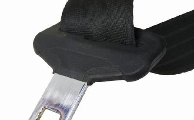 Close up of seat belt.