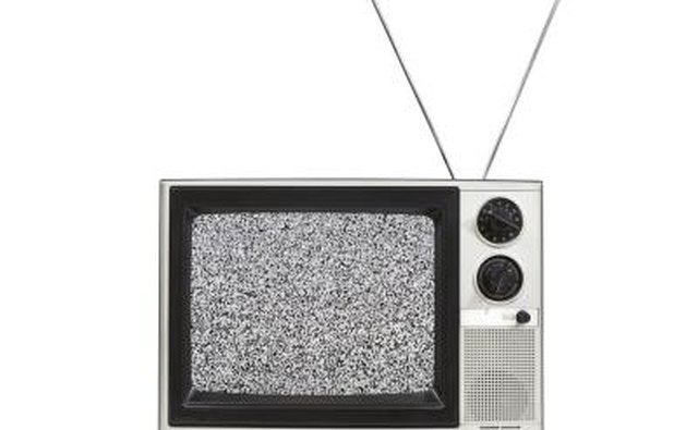 Tv with antenna.