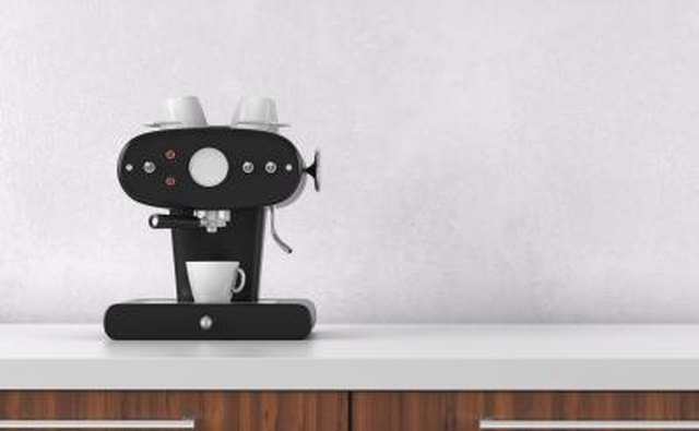 A modern coffee maker.