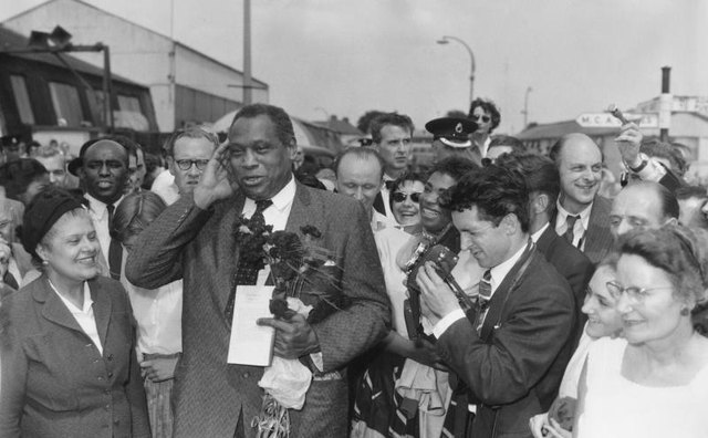 An early photo of civil rights activist Paul Robeson.