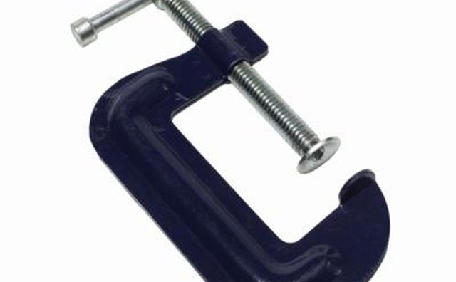 Clamps can hold chrome pieces together until glue sets.