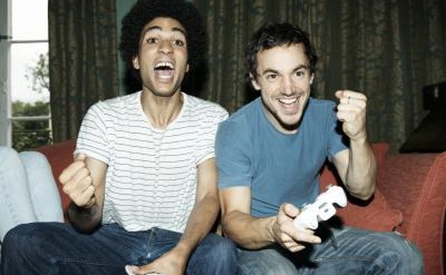 friends playing video games