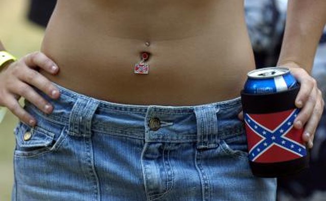 Woman attendee at Summer Redneck Games in East Dublin, Georgia