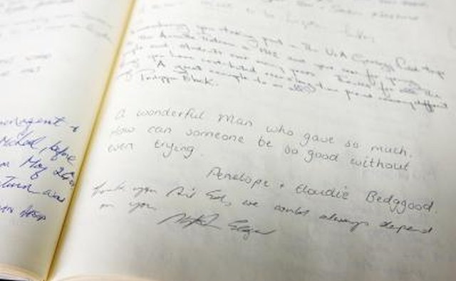 Sign the register book.