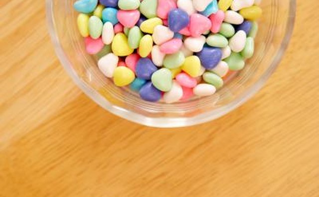 Set up a bowl of small candies.
