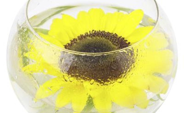 Containers not normally used as vases add character to flowers.