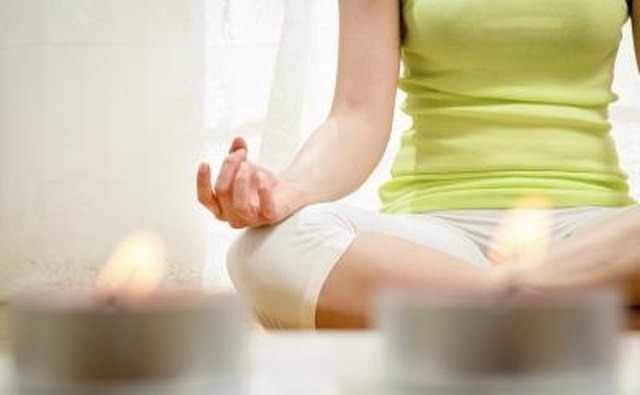 Woman meditating