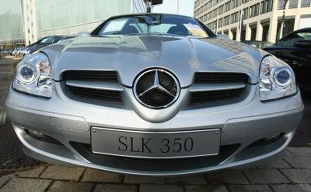 Mercedes-Benz SLK class at car dealer