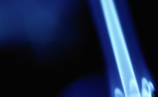 Natural gas flame