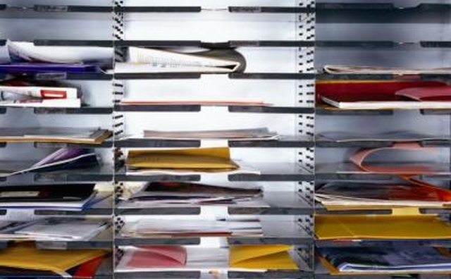 Write the individual's name and previous address on a blank envelope.