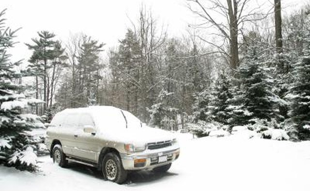 Pathfinder covered in snow