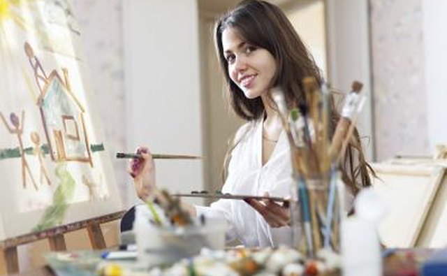 woman painting