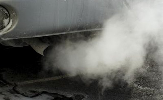 Grey smoke.