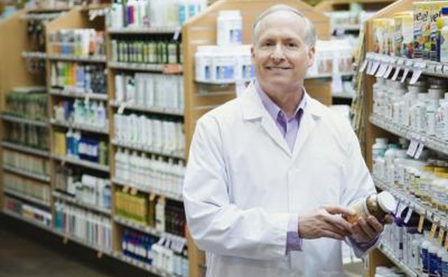 Pharmacist in a health food store.