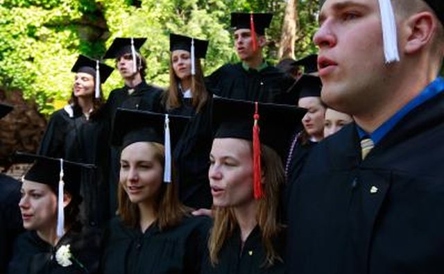 Students at Notre Dame, home of the