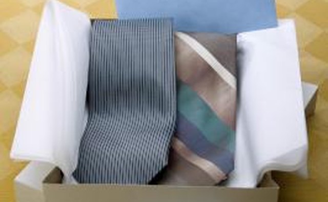 Necktie in a box