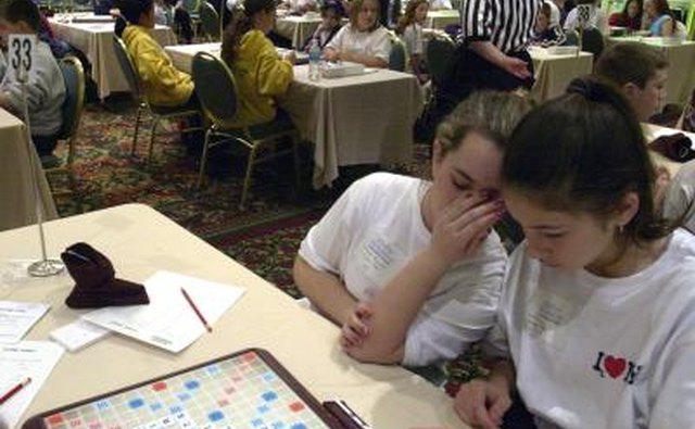 Scrabble game.