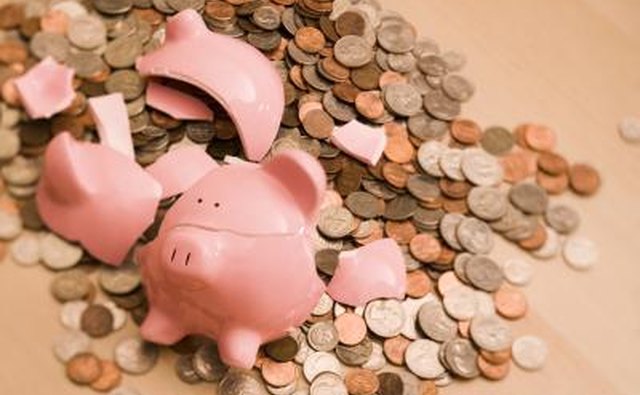 broken piggy bank