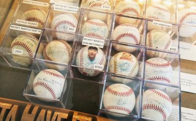 Autographed baseballs
