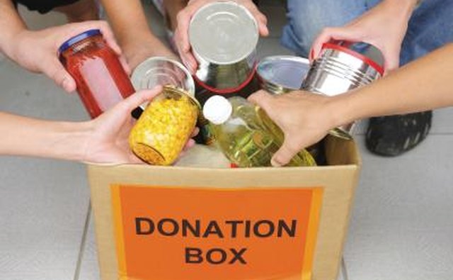 Many food banks will set up a pick up schedule.