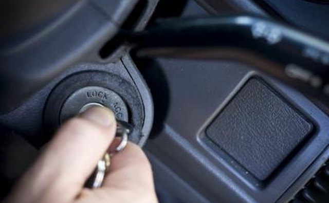 You might hear a clicking noise when turning the ignition.