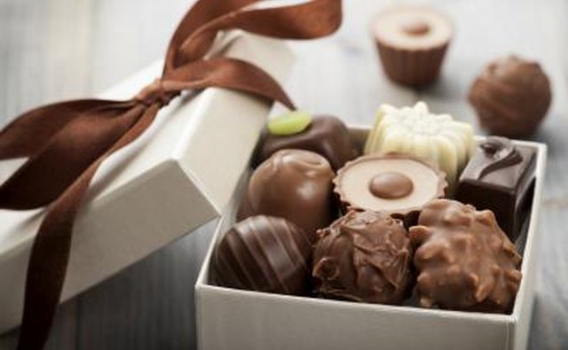 Opened box of nice chocolate