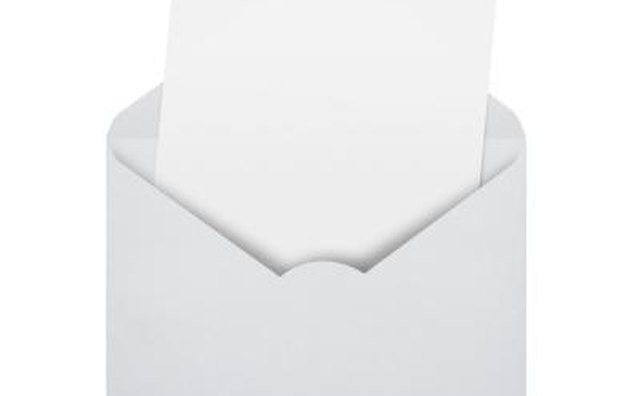 Invitation and envelope.