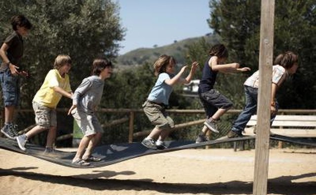 Children playing on playground