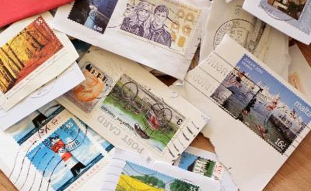 Stamps removed from envelopes