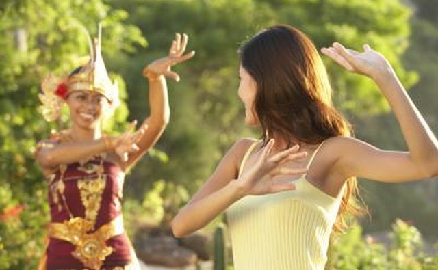 Dancing in Indonesia.