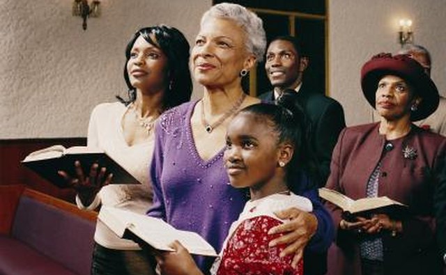 Females at church.