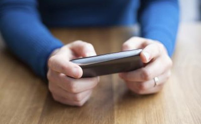 Woman texts