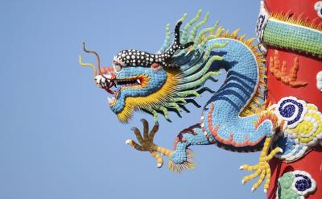 Chinese blue dragon