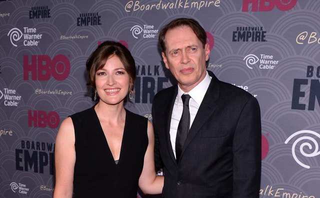 Stars Kelly Macdonald and Steve Buscemi at the Season 4 premiere of