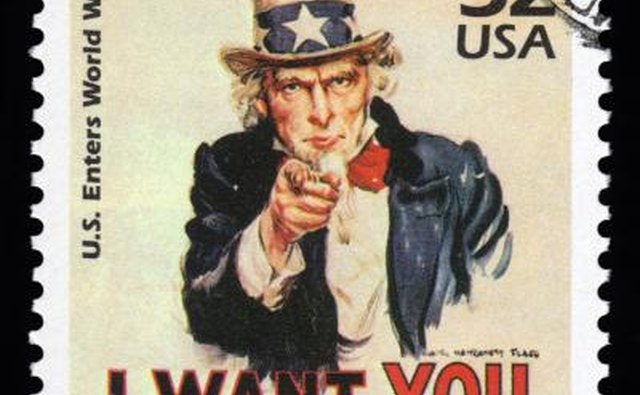U.S. stamp of Uncle Sam