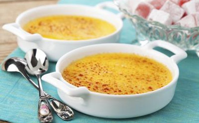 Creme brulee is a well known French custard dessert.