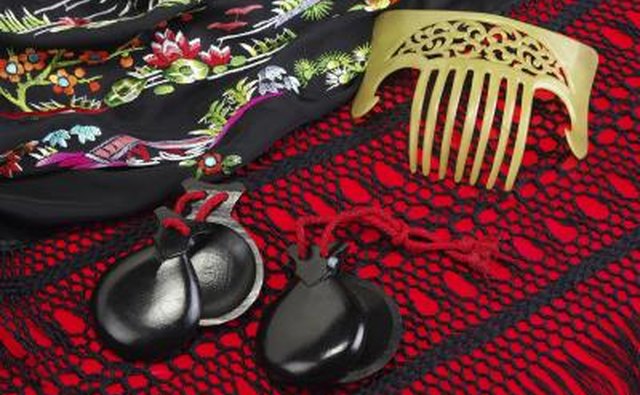 Traditional flamenco clothing.