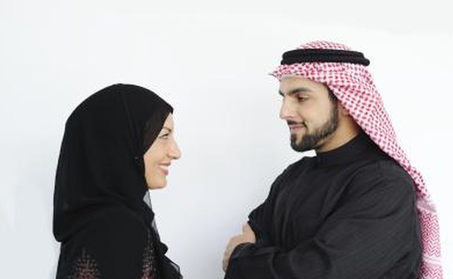 Muslim wife and husband.