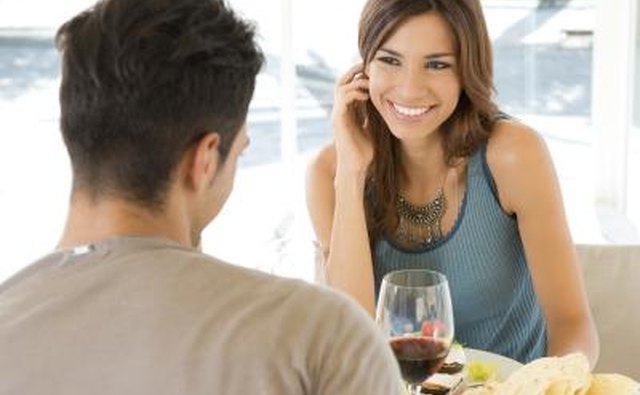 Eating together.
