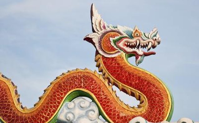 Chinese red dragon