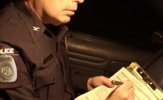 Police officers will ask for your identification and phone number in addition to insurance and serial numbers.